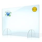 PLEXMANN Plexiglas Spuckschutz Trennwand 4mm Acrylglas Schutzwand OHNE Durchreiche...