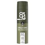 8X4 Men Wild Oak Deospray, Deodorant für Männer mit maskulin-holzigem Duft,...