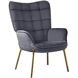 Yaheetech moderner Sessel Relaxsessel für Wohnzimmer, Retro Vintage Ohrensessel...