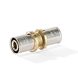 H2O-Flex® 16er Pressfitting - Kupplung 16 x 2,0mm für Verbundrohr 2,0mm DVGW Aluverbund...