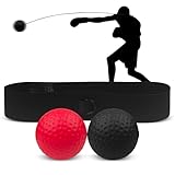 Rseuphiee Boxen Reflexball, Boxen Training Ball, 2 Verschiedene Boxbälle, 1 Verstellbares...