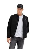 TOM TAILOR Herren Fakeleder Bikerjacke 1032478, 29999 - Black, S