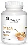 Aliness Maca Extrakt 10:1 600mg, Gedächtnis, Geschlecht, Libido,...