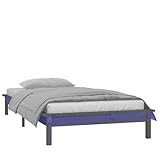 HETFTJN Seniorenbett Bed Frame Bettgestell Tagesbett - Massivholzbett mit LED-Beleuchtung...