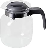 wenco Glaskanne 1,25 l - Ideal für Tee, Kaffee und Kaltgetränke, hitzebeständig, mit...