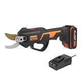 WORX NITRO 18V(20V Max) Elektrische Akku-Gartenschere WG330E.1, PowerShare, bürstenlos,...