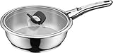 WMF Click&Serve Sauteuse Induktion 24 cm, ohne Edelstahlgriff, Cromargan...