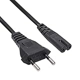 Akyga AK-RD-04A Netzkabel für Laptop 2 Pin Polig IEC C7 / CEE 7/16 Europlug...