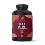 Reishi Extrakt - 270 Kapseln (500 mg) - 40% Polysaccharide - Ganoderma Lucidum Vitalpilz -...