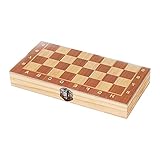 rockible Schach- und Backgammon-Spielset für die ganze Familie, 24xm x 24cm