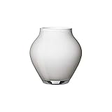 Villeroy und Boch Oronda Mini Vase Arctic Breeze, 12 cm, Glas, Weiß