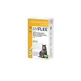 Amflee Spot On für Katzen gegen Flöhe & Zecken, Fipronil, 50 mg Lösung zum Auftropfen,...