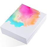 120 Blätter Aquarellpapier 300g, Dickes Aquarellblock 17,8 x 12,7 cm Wasserfarben Acryl...