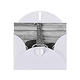 DMORJ Weiße Vintage-Gitarre aus hochwertigem Perlpapier – 10,2 x 15,2 cm, für...