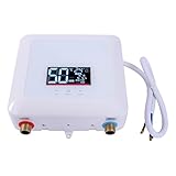 7500W Elektronischer Durchlauferhitzer, Elektronischer Mini Wassererhitzer mit Led...