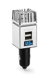 Technaxx Auto Luftreiniger Luftreiniger 12/24V 2xUSB, TX-130 in silber - 4854 - Erfrischen...