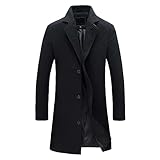 Herren Anzugsakko Lang Mantel Herren Winter Sakko Sportlich Freizeit Blazer Regular Fit...