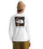 THE NORTH FACE Herren L/S Box NSE Tee, TNF Weiß/Mehrfarbig, Klein