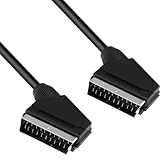 PATABIT Scart Stecker für TV, Scart Kabel für TV und Decoder | Scart Steckdose für...