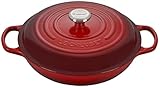 Le Creuset Signature Gusseisen Gourmet-Profitopf, Rund, Ø 30 cm, 3,5 l, Für...