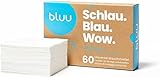 BLUU Alpenfrische Bio | 60 Waschmittel Blätter | Biologisch abbaubares Waschmittel | 100%...