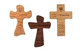 Taufkreuz personalisiert, Holzkreuz mit Taufspruch, individuelles Geschenk zur Geburt und...