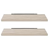 EUGAD Wandregal Wandboard 2er Set Hängeregal Holz Board Modern Sonoma Eiche...