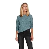 ONLY Damen Basic Strickpullover Einfarbiger Knitted Stretch Sweater Langarm...