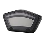 JINFOLI Universal Motorrad LCD Digital Manometer Panel Speeeter Drehzahlmesser Oeter Fit...