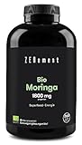 Bio Moringa Kapseln, Hochdosiert: 1800 mg, 260 Kapseln | 100% Bio Moringa Oleifera,...