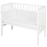 roba Beistellbett safe asleep® 2 in 1-45 x 90 cm - Höhenverstellbar - Komplettes...