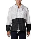 Columbia Damen Flash Forward Windbreaker' Windbreaker, White, Black 101, M EU