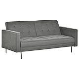 HOMCOM Schlafsofa 3-Sitzer Schlafcouch Stoffsofa Sofa mit Schlaffunktion...