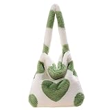 GSenhui Damen Plüsch Handtasche, Große Kapazität Flauschige Tasche, Kunstfell...