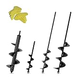 Garten Spiralbohrer 4Pcs Garten Schnecken,Erdbohrer für...