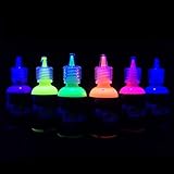 iLC [6 x 28ml] UV-Licht Bodypainting Schminke Schwarzlicht Körperfarbe für...