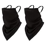 NITAIUN 2 Stücke Bandana Gesichtsmaske mit Ohrschlaufen Bandana Ski Maske Outdoor Schal...