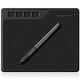 GAOMON S620 Stifttablett (mit 4 Tasten und batterielosem Stift) zum Handschrift &...