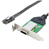 FIGGRITID Interner HD Mini SAS SFF-8087 Host zu SAS HD SFF-8088 Buchse mit Niedriger...