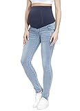 HOFISH Damen Over-Bauch-Schwangerschafts-Stützung Umstandsjeans Skinny Jeans Bequem...