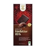 GEPA Bio Grand Noir Edelbitter 85% Kakao Flach-Tafel-Schokolade 1 Karton (10 x 100g)