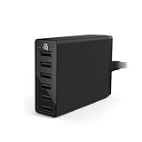 Anker PowerPort 6 (60W 6-Port USB Ladegerät) Family-Sized Desktop Ladeadapter mit PowerIQ...