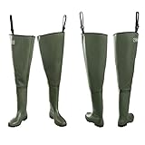 CLIMBR Watstiefel Herren Anglerhose mit Stiefel wasserdichte Wathose Größe Gr. 36-47...