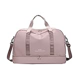 ONETOALL Fitnesstasche Sporttasche Reisetasche mit Schuhfach Nassfach, Weekender...