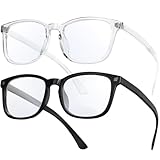 livho 2 Pack Blue Light Blocking Glasses, Computer Reading/Gaming/TV/Phones Glasses for...