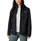 Columbia Damen, Wasserdicht Regenjacke, Black (Latest Collection), L