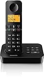 PHILIPS Festnetztelefon D2651B/01 Single - Schnurloses Telefon mit...