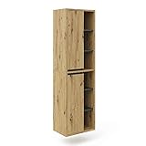 Vicco Badschrank Viola, Artisan-Eiche, 50 x 170 cm