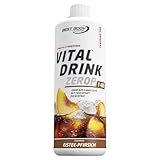 Best Body Nutrition Vital Drink ZEROP ® – Eistee Pfirsich Sirup zuckerfrei – 1 L –...