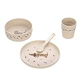 LÄSSIG Kindergeschirr Set (Teller, Becher, Schälchen, Löffel) ohne ,...